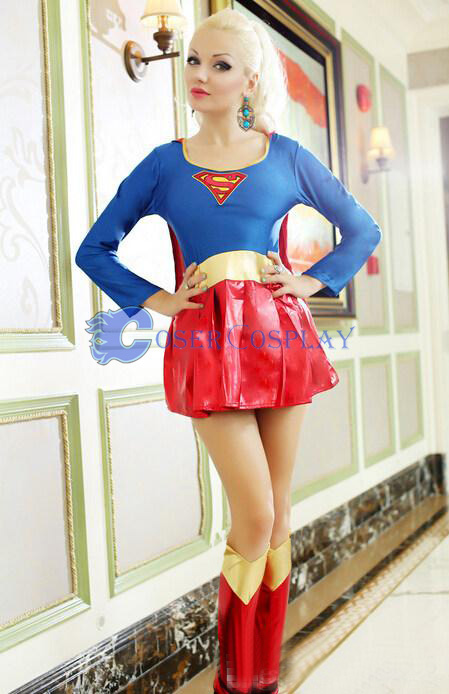 Supergirl Cosplay Costume Lovely Halloween